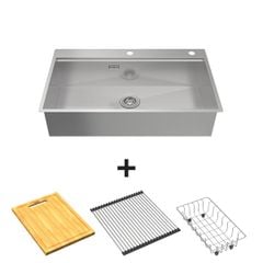 Chậu Inox Hafele 860mm HS24-SSN1S-8650 567.20.637