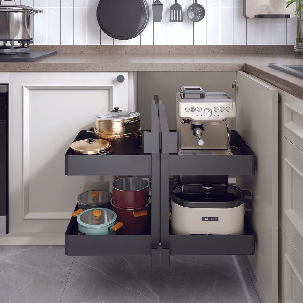 Rổ góc liên hoàn Hafele Utensio 900mm 545.14.339