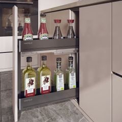 Rổ gia vị chai lọ Hafele baseAGENT 200mm 545.14.322