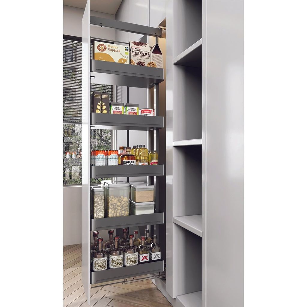 Rổ tủ đồ khô cánh kéo Hafele Utensio 400mm 504.68.390