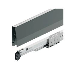 Ray hộp Hafele Matrix Box P Plus, chiều cao thành hộc 115mm Màu Xám Kim Loại 40kg 513.37.305