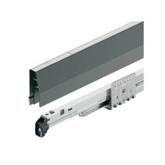 Ray hộp Hafele Matrix Box P Plus, chiều cao thành hộc 92mm Màu Xám Kim Loại 70kg 513.27.325
