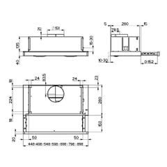 Máy hút mùi âm tủ Hafele 60cm HH-S60A 533.89.041