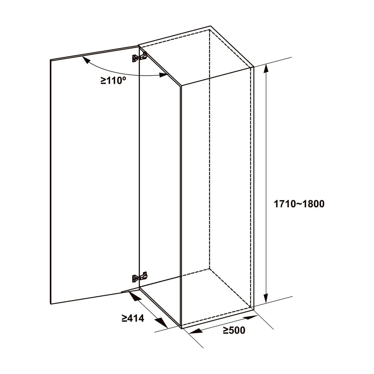 Tủ đồ khô Hafele Inox 304 600mm 548.65.075