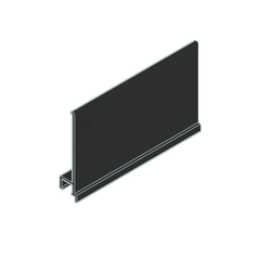 Tấm che ray trượt Hafele cho cửa trượt SLIDO F-LINE44 80A, màu đen, dài 2500mm 406.78.708