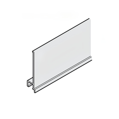 Tấm che ray trượt Hafele cho cửa trượt SLIDO F-LINE44 80A, màu bạc, dài 3500mm 406.78.715