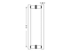 Tay nắm kéo chữ H Ø30 x CC600mm Hafele 903.08.502