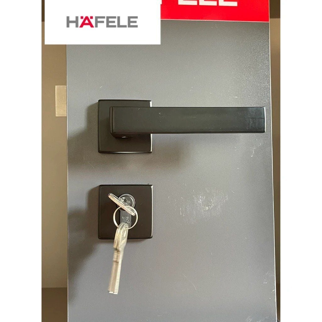 Tay nắm cửa Hafele màu đen 901.79.714