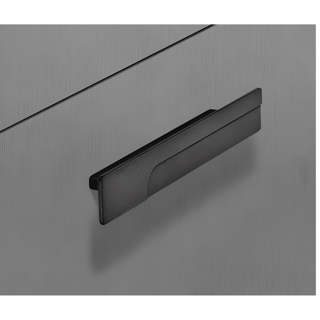 Tay nắm tủ Hafele màu xám đá phiến 124mm 106.70.260
