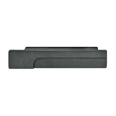 Tay nắm tủ Hafele màu xám đá phiến 124mm 106.70.260
