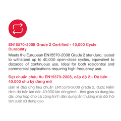 Bản lề Inox 304 giảm chấn Hafele - cong nhiều (C) 493.01.008