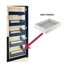 Tủ đồ khô ray hộp Hafele 5 tầng màu trắng 552.21.717