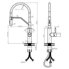 Vòi rửa chén Hafele HT26-SH1F485 570.85.001