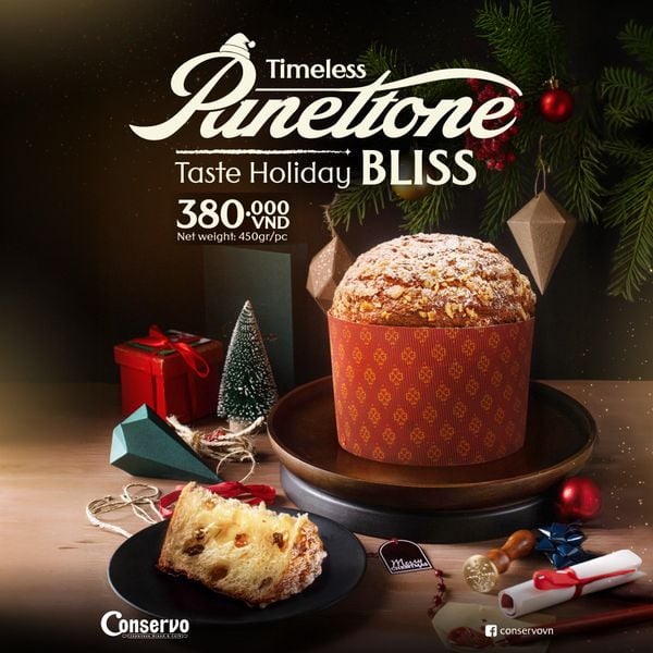 Bánh Mì Panettone (450gr/bánh) Tặng kèm túi giấy