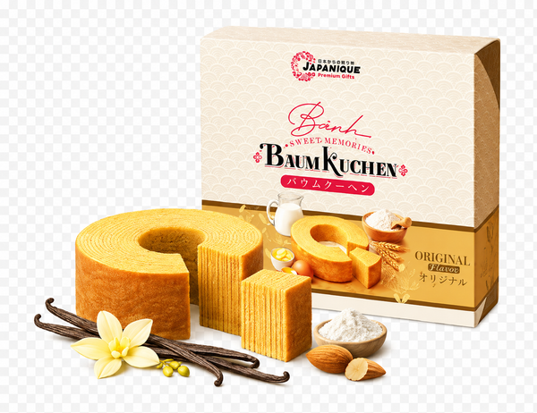 Bánh vòng ngàn lớp Nhật Bản BAUMKUCHEN vị truyền thống