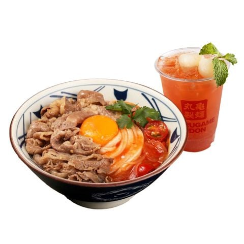  Combo Udon Bò BBQ Cà Chua Hokkaido & Trà Hibiscus vải dâu Hokkaido 