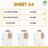  [ORDER] SHEET SINGBA CÁC SIZE 
