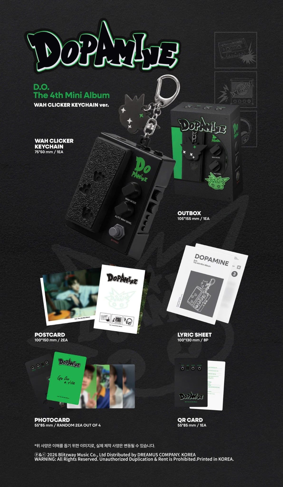  [PRE-ORDER] D.O - DOPAMINE - The 4th Mini Album 