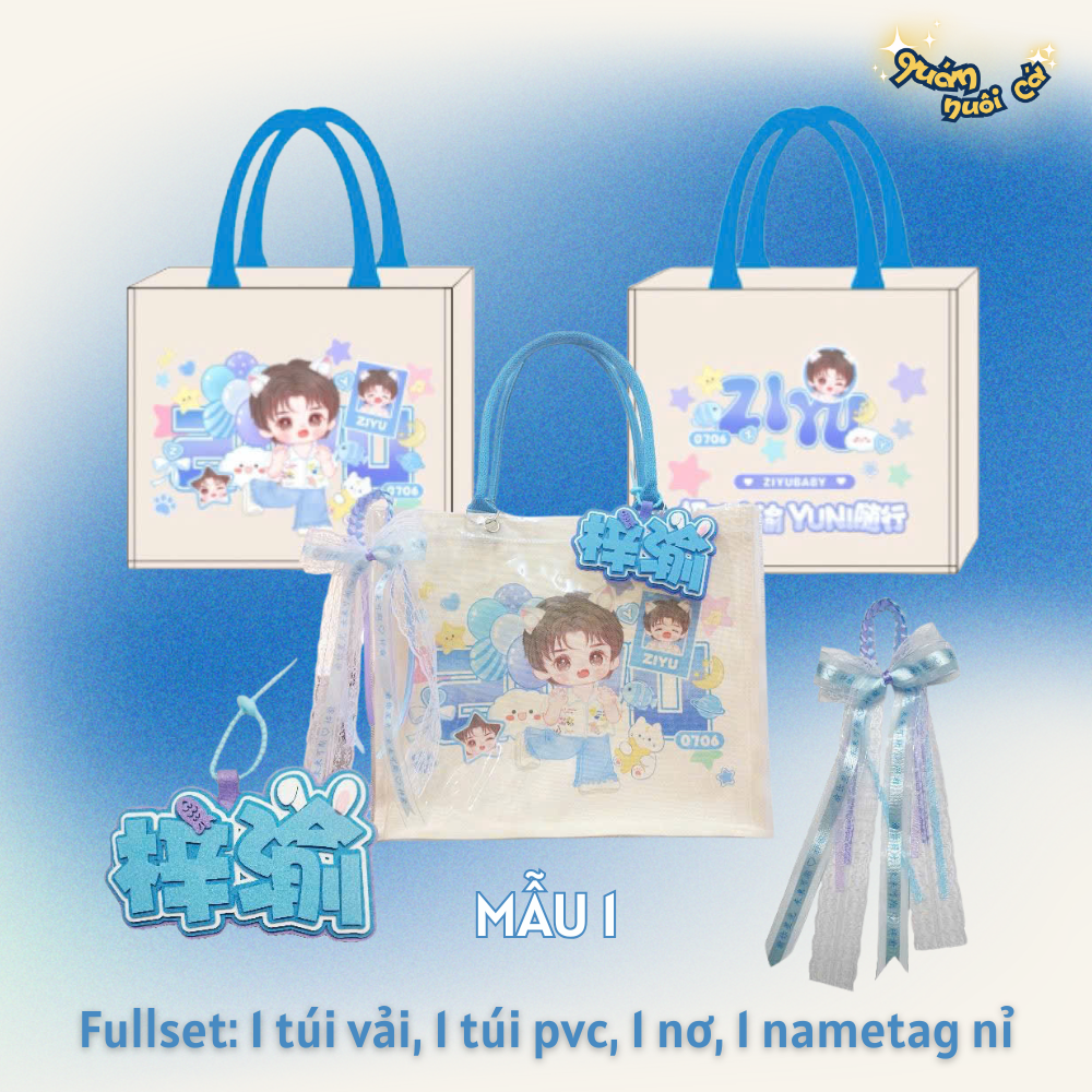  [ORDER] TỬ DU - TÚI VẢI + TÚI PVC + NƠ + NAMETAG 