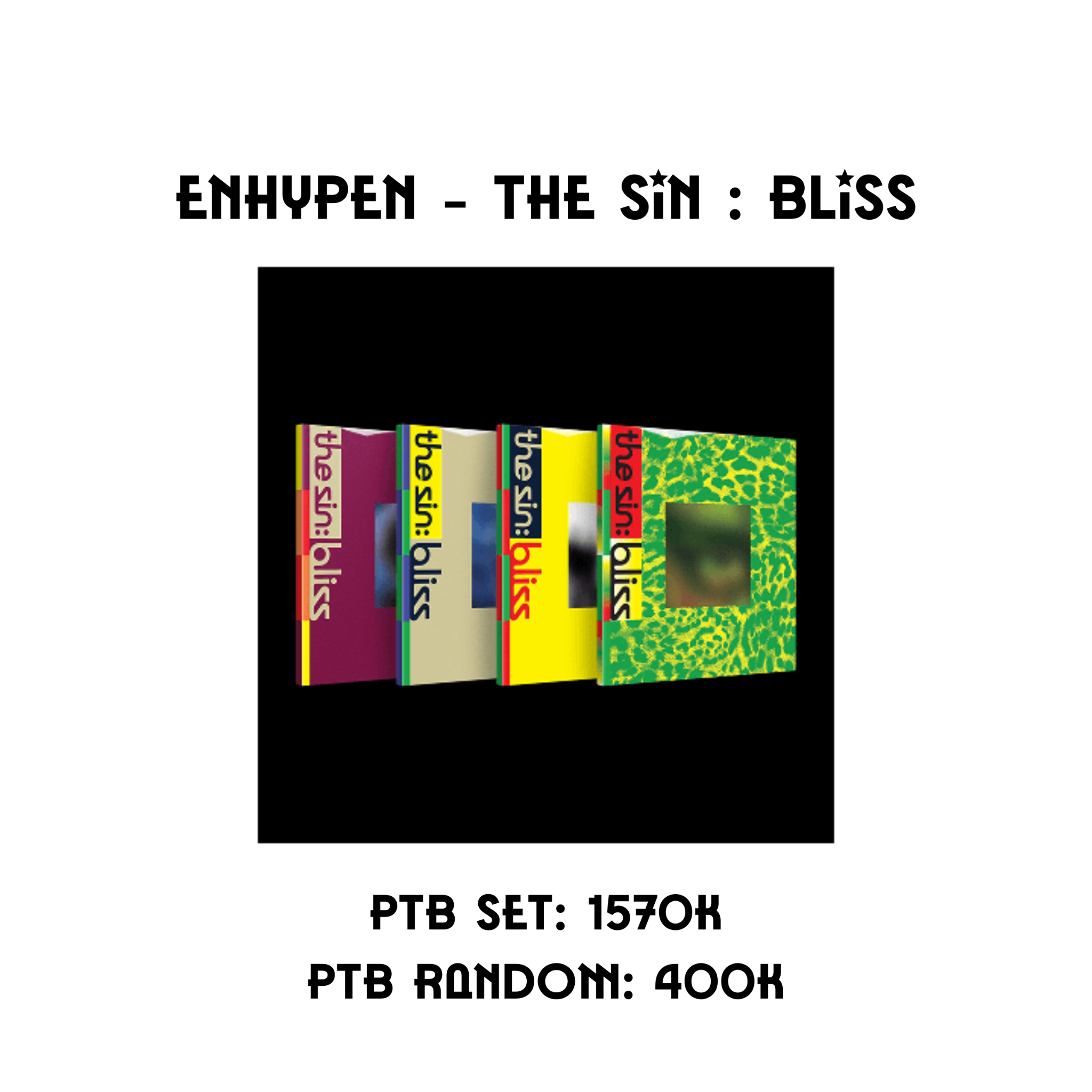  [PRE-ORDER] ENHYPEN - THE SIN : BLISS 