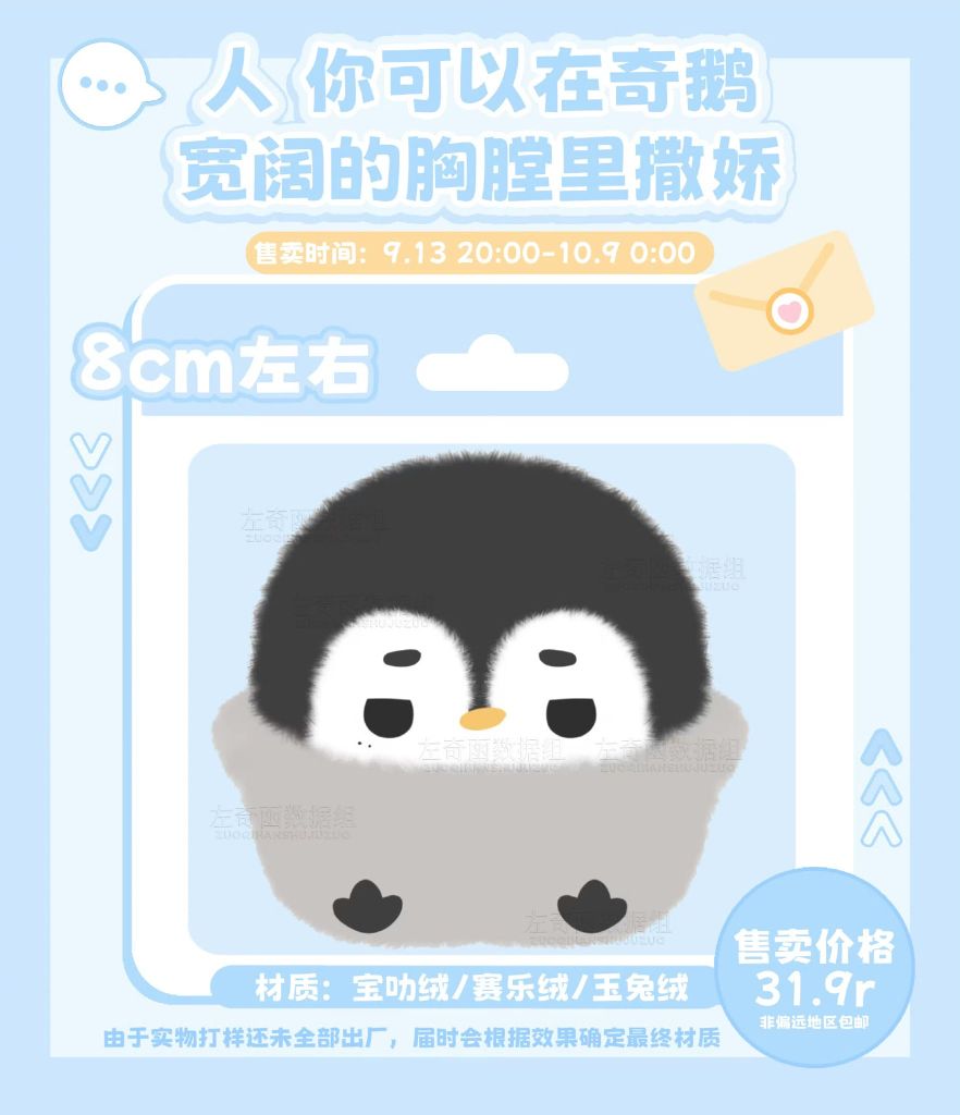  [PRE-ORDER] TỔ SỐ LIỆU - TẢ KỲ HÀM - CÁNH CỤT BÔNG 8CM 