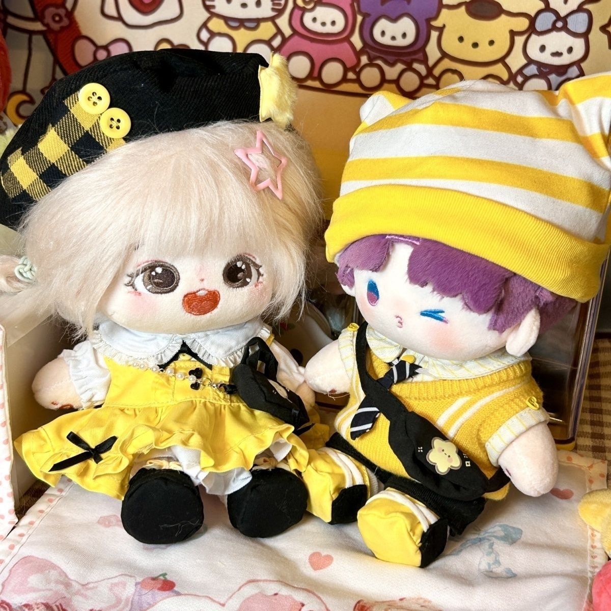  [ORDER] OUTFIT VÀNG ĐEN  - DOLL 20CM  - OF040 