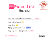  NẠP VIP BILIBILI 