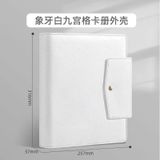  [ORDER] SINGBA - BINDER DA TRẮNG CÓ VÂN CÓ NÚT BẤM 