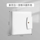  [ORDER] SINGBA - BINDER DA TRẮNG CÓ VÂN CÓ NÚT BẤM 