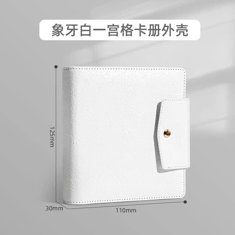  [ORDER] SINGBA - BINDER DA TRẮNG CÓ VÂN CÓ NÚT BẤM 