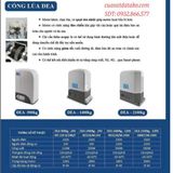 các loại motor cổng lùa tự động dea