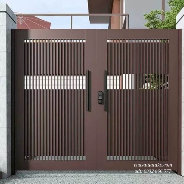 mẫu cửa cổng sắt 2 cánh đẹp nhất