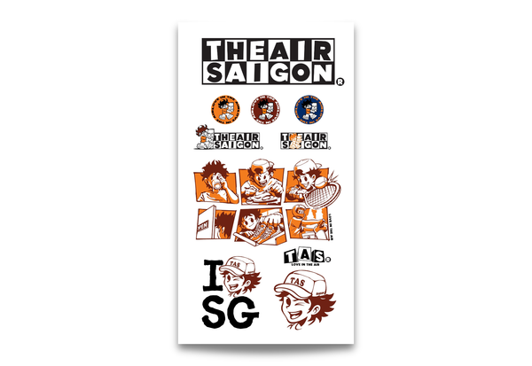  The Air Saigon® Merchandise – Work In Progress Series Sticker Pack SS26 