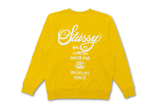  Stussy World Tour Sweater Honey 