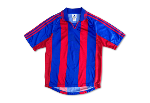  Vintage 90s adidas Stripe Red/Blue Jersey 