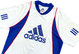  Vintage 80s adidas Jersey White Blue 