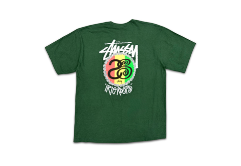  Stussy Stock Irie Roots Green Tee 