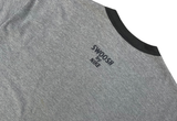  Vintage 90s Nike Big Swoosh Ringer Tee Grey 