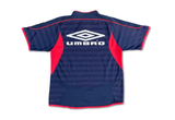  Vintage 90s Umbro Jersey White Navy/Red 