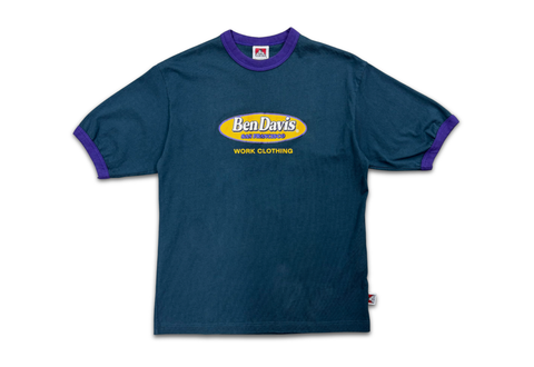  Ben Davis San Francisco Oval Logo Ringer Tee 