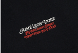  Aimé Leon Dore Monogram Logo Hoodie Jet Black 