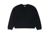 Stussy Roll V Neck Sweater Black 