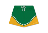  Aimé Leon Dore Paneled Basketball Short Green Yellow 