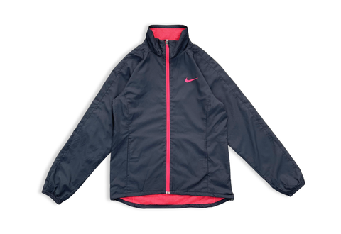 Nike Lightweight Windbreaker Jacket Black Pink 