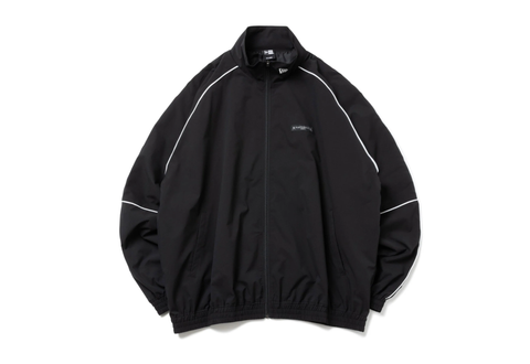  NEW ERA x MASTERMIND WORLD SS24 Oversized Piping Track Jacket Black 