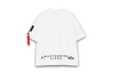  Alpha Industries × MASTERMIND WORLD Graphic Tee White 