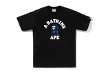  A Bathing Ape Color Camo College Tee Black/Navy 