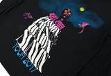  Virgil Abloh x Kid Cudi Passion Pain Demon Slayin Tour Long Sleeve Black Tee 