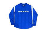  Vintage 90s Umbro Long Sleeve Blue Jersey 