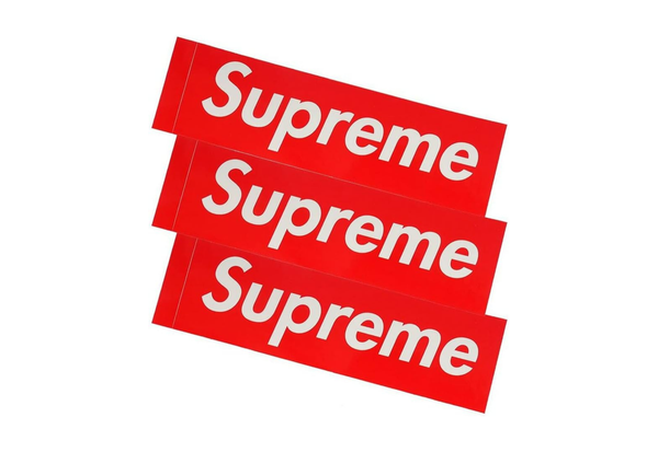  Supreme Box Logo Sticker Red (Set of 3) 